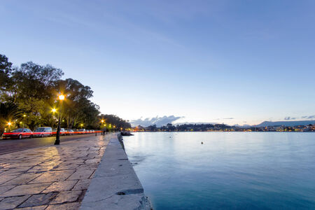 landscape of Corfu island の写真素材
