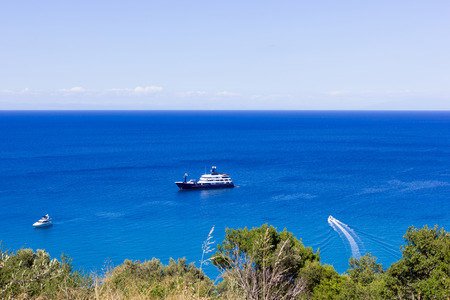 landscape of the beautiful island of Zante in Greeceの写真素材
