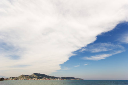 landscape of the beautiful island of Zante in Greeceの写真素材