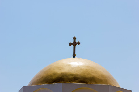 roof top of a church in Tinos island,Greeceの写真素材