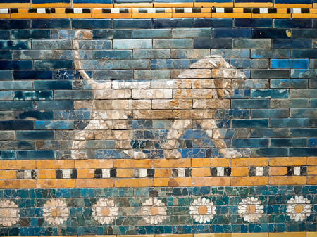 BERLIN, GERMANY - JANUARY 5 2016: Interior of the Pergamon Museum, situated on the Museum Island in Berlin. It's subdivided into the antiquity, the Middle East, and the museum of Islamic art.のeditorial素材