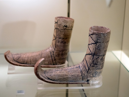 BERLIN, GERMANY - JANUARY 5 2016: Interior of the Pergamon Museum, situated on the Museum Island in Berlin. It's subdivided into the antiquity, the Middle East, and the museum of Islamic art.のeditorial素材