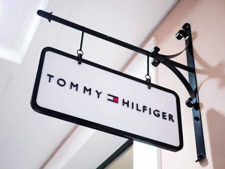 ATHENS, GREECE - DECEMBER 30, 2016: Tommy Hilfiger shop in a big mall of Athens, Greece