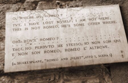 Dream vision of Juliet's love declaration for Romeoの写真素材