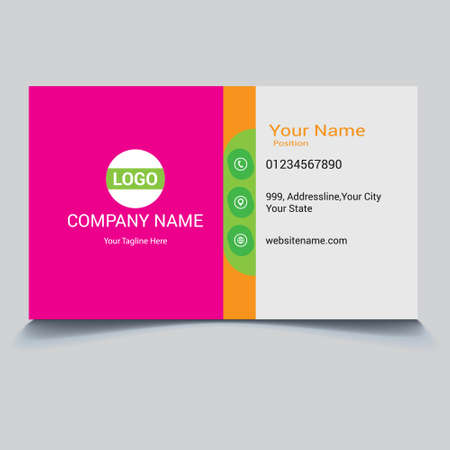 Print ready business cardのイラスト素材