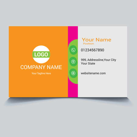 Print ready business card eps 10のイラスト素材