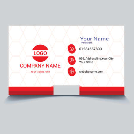 New Creative Corporate and Modern Stylish Business Card Template Design Print Ready Double Sided Vector Graphicsのイラスト素材