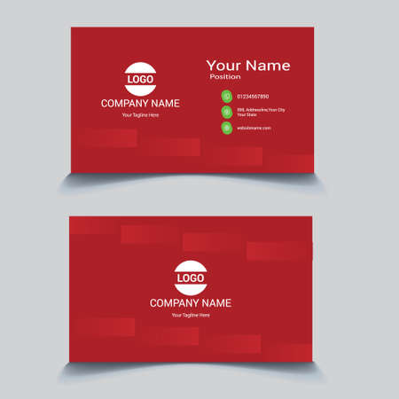 New Creative Corporate and Modern Stylish Business Card Template Design Print Ready Double Sided Vector Graphicsのイラスト素材