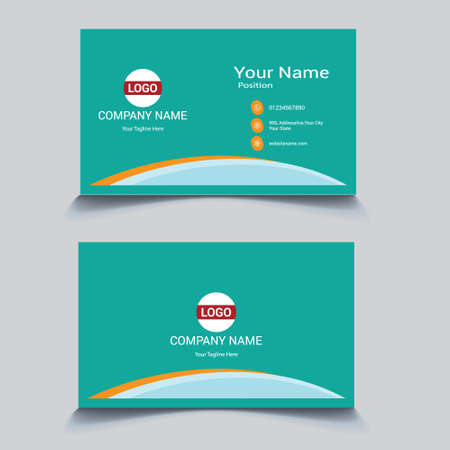 Print ready business cardのイラスト素材