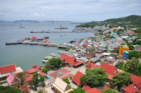 A view of the Sichung island  Ko Sichang  in Thailandの写真素材