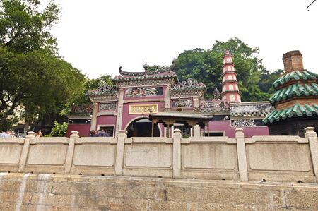 A-Ma Temple at Macau, built in 1488, the temple is dedicated to Matsu, the goddess of seafarers and fishermen のeditorial素材