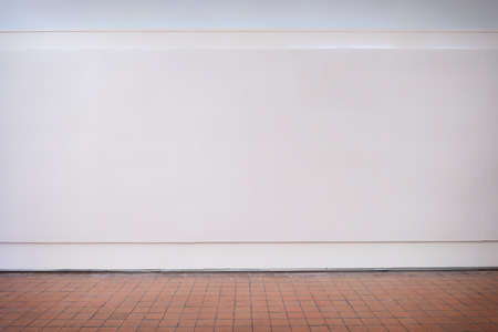 White room under construction, empty room concept
