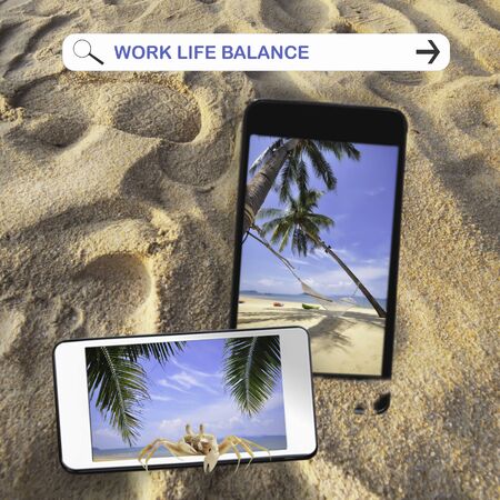 Work life balance concept and vacation ideaの写真素材