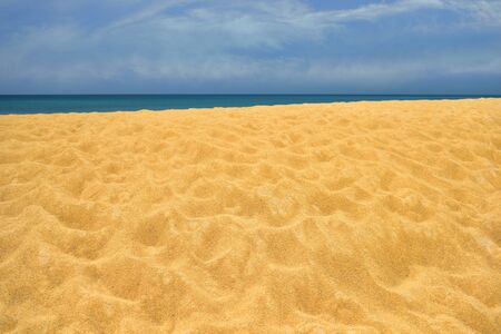 Mai Khao beach in Phuket, ThailandTravel destination concept and vacation idea