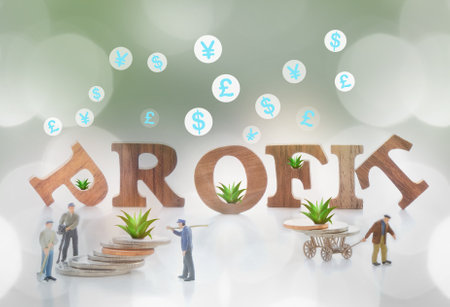 Making and saving money for retirement aging society concept and investment for sustainability idea....