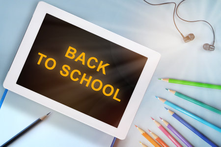 Back tot school concept and online learning ideaの写真素材