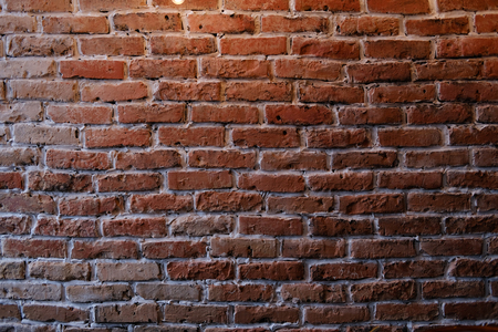 Texture of old red brick wallの写真素材
