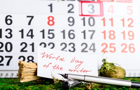 March 3 World Day of the writerの写真素材