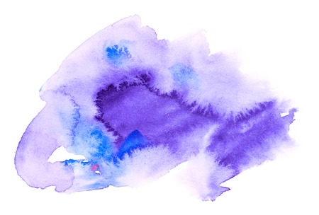 Abstract colorful mixed watercolor background isolated on white background. Pattern and textureの写真素材