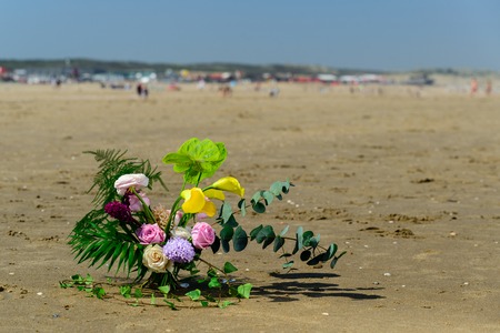 Beautiful creative bridal wedding bouquetの写真素材