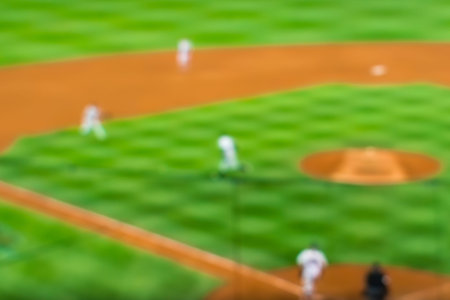 Baseball game background blur