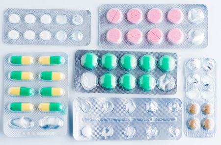 Tablets, pills in blister pack