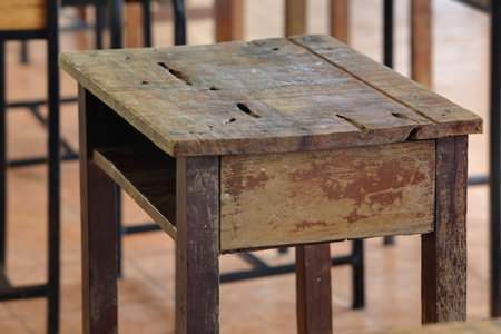 Student desk for elementary school studentin Thailand