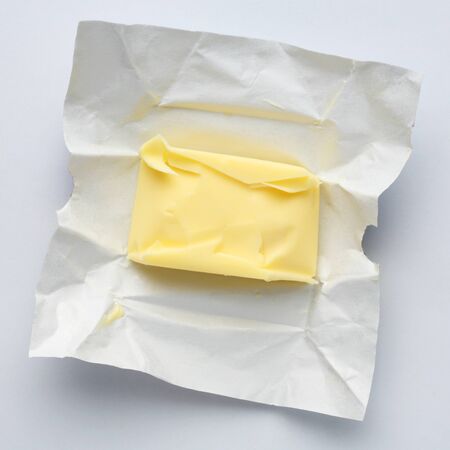 Mini salted creamy butter size 10 grams.の写真素材