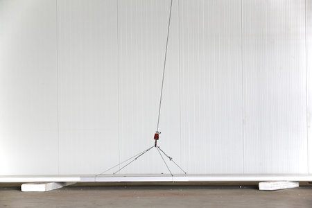 Building hanger sling use for lift insulation board