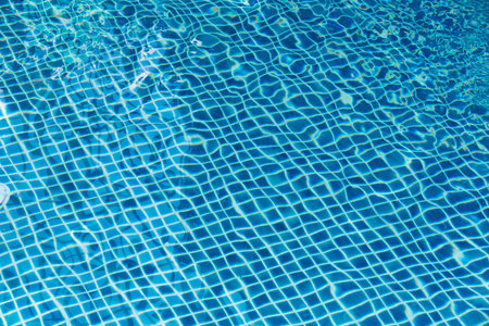 Water reflection in swimming pool