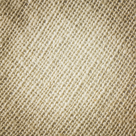 Close up cream color sackcloth texture backgroundの写真素材