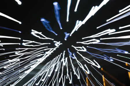 Abstract blurry light shape by moving or shaking  cameraの写真素材