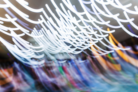 Abstract blurry light shape by moving or shaking  cameraの写真素材