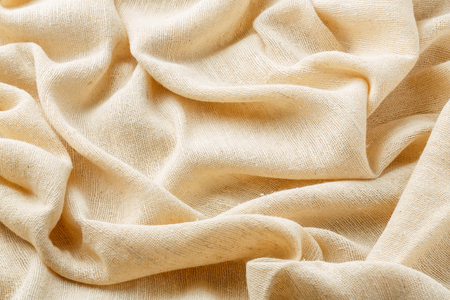 Hand weaving hemp cloth texture, natural fabricの写真素材