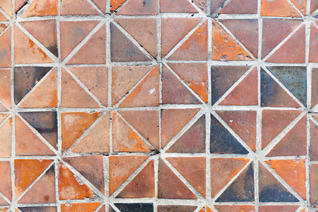 Gray color rough stone floor tiles background, outdoor flooringの写真素材