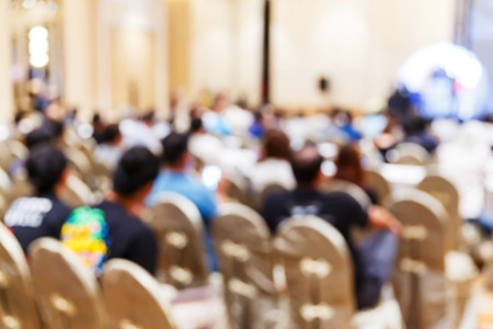 Abstract blur people in press conference meeting, new product 
launching, business event conceptの写真素材