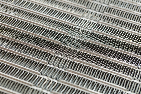 Close up car air conditioning condenser unit textureの写真素材