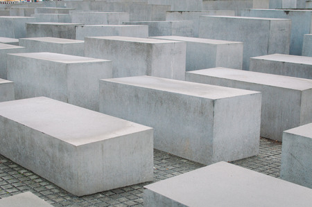Slabs of Concrete at Holocaust Memorial in Berlin, Germanyのeditorial素材