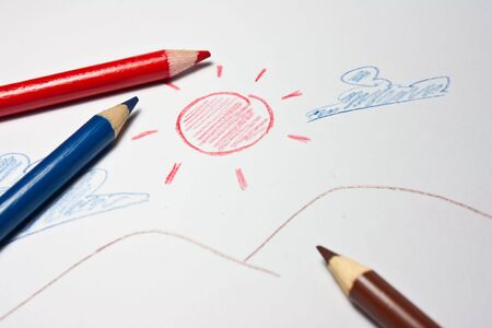 COLOR  PENCIL DRAWの写真素材