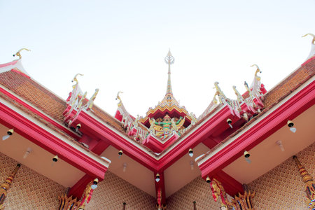 Buddhist church roof