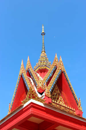 Buddhist church roofの写真素材