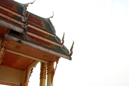 Buddhist church roof