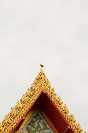 Buddhist church roofの写真素材
