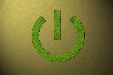 shutdown grassの写真素材