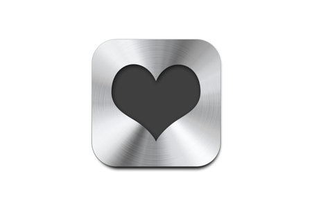 metal iconの写真素材