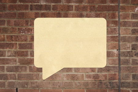 Paper speech bubbles