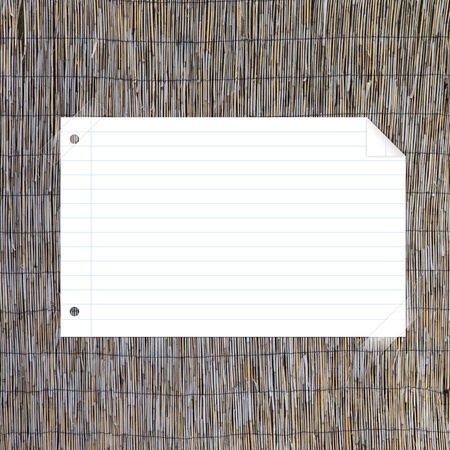 note paper taped on backgroundの写真素材