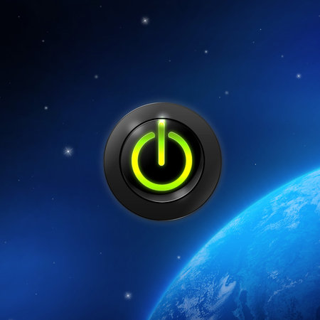 power button on