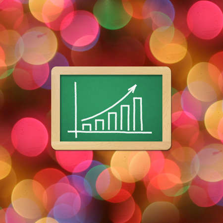 Blank chalkboard graphの写真素材