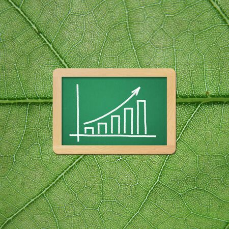 Blank chalkboard graphの写真素材